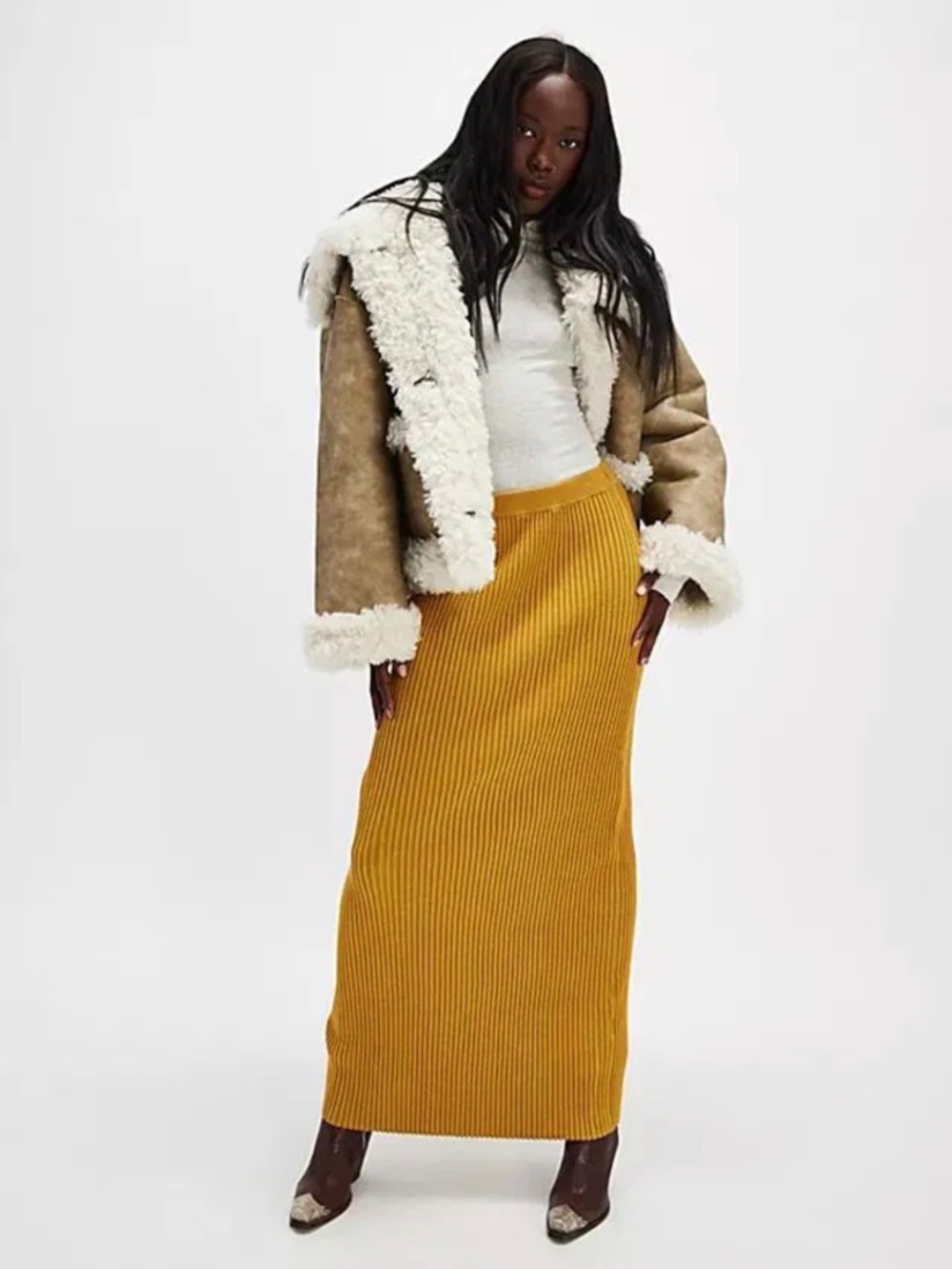 Free people Clara maxi skirt